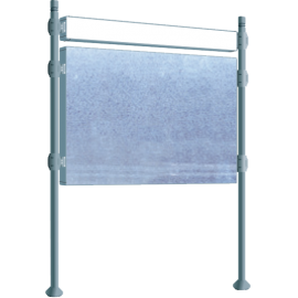 Panell d'anunci lliure amb rètol d'alç 1225 x 1670 mm